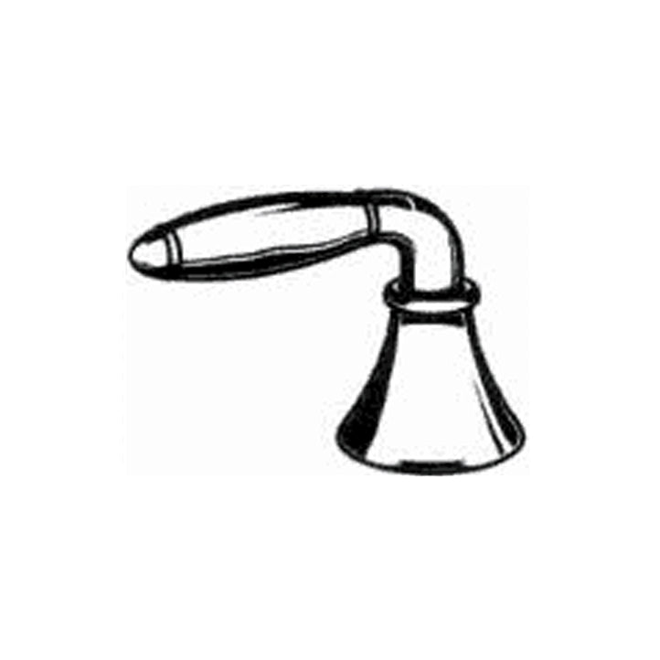 Iris Metal Lever Handle in Satin Nickel/Polished Brass (1 pc)