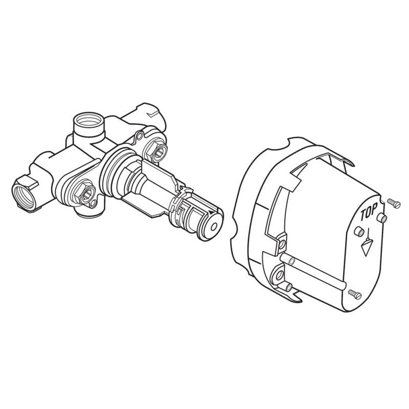 Ceratherm Central Thermostat Valve Body Rough-In Only 1/2" NPT