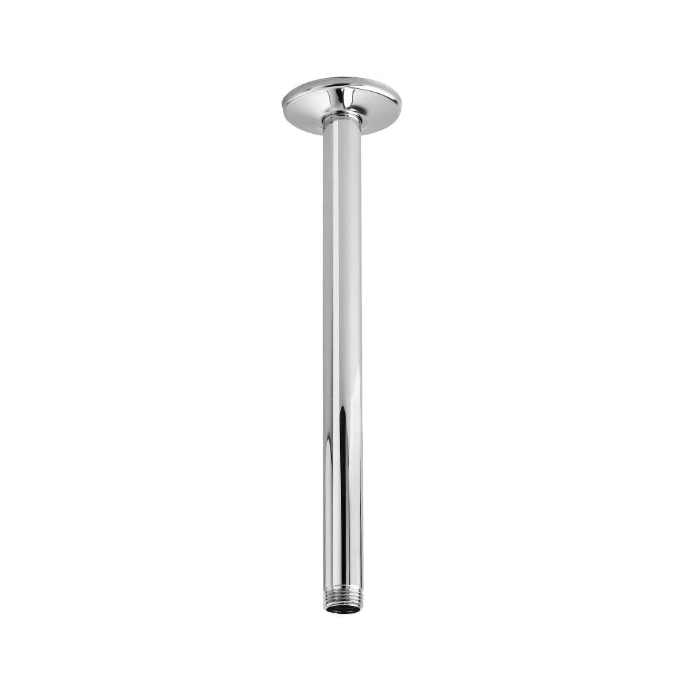 Rain 12" Ceiling Mount Shower Arm & Flange in Polished Chrome