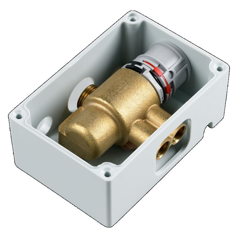 Thermostatic Mixing Valve w/20" Flex Hoses