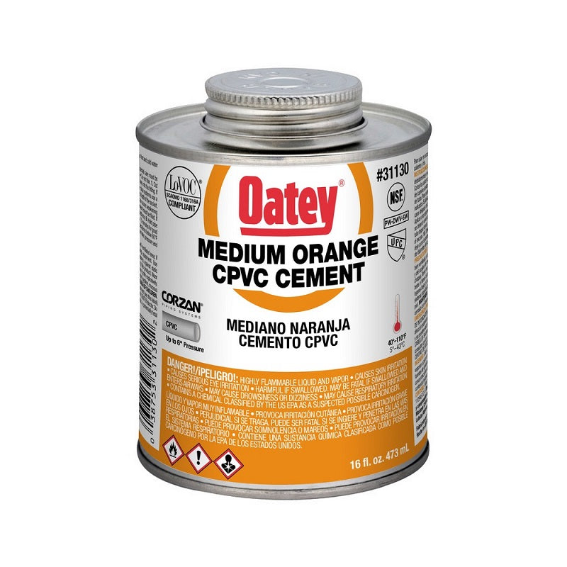 CEMENT 1 PT CPVC BRUSH TOP CAN 31130 ORANGE LABEL MEDIUM