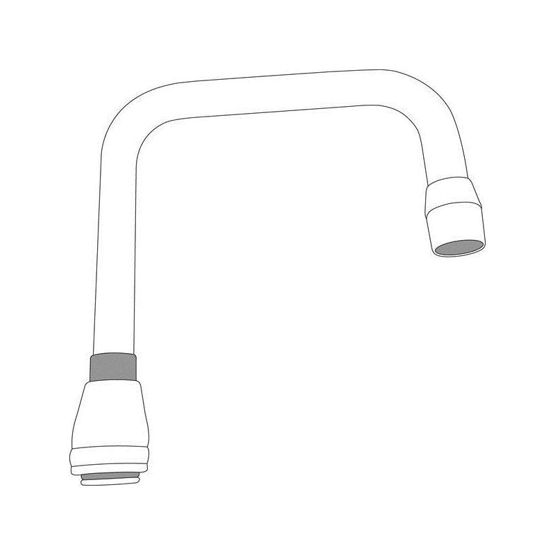 M-DURA Double Bend Spout In Chrome