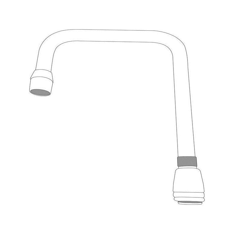 M-DURA Double Bend Spout In Chrome