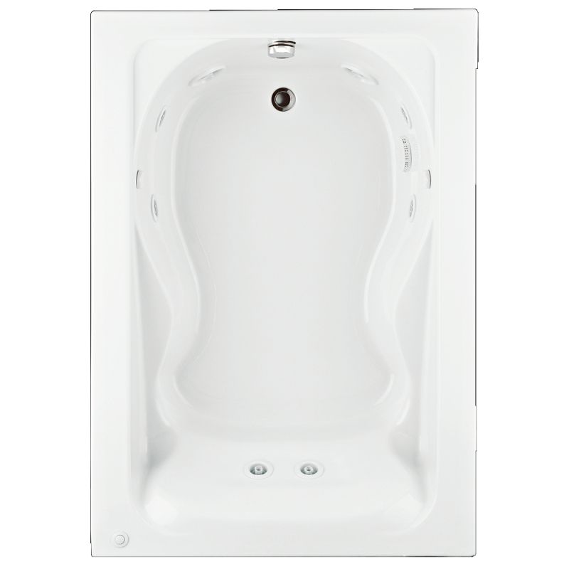 Cadet 60x42" Whirlpool Bathtub in White w/End Drain