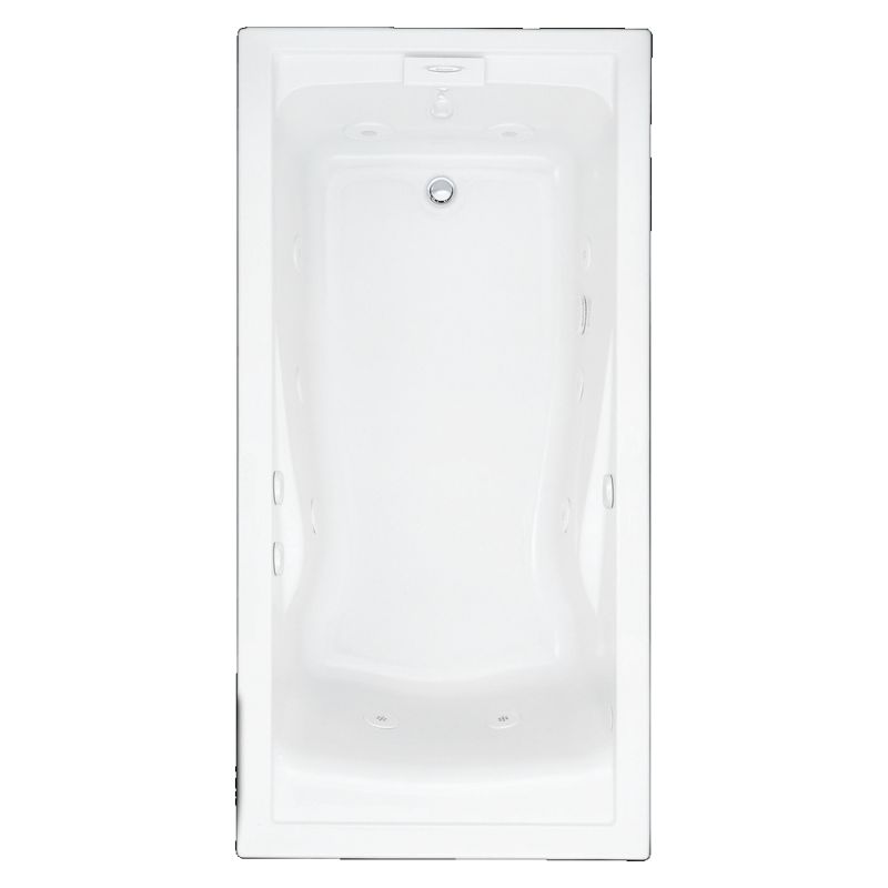 Evolution 72x36" Deep Soak EverClean Whirlpool Bathtub White