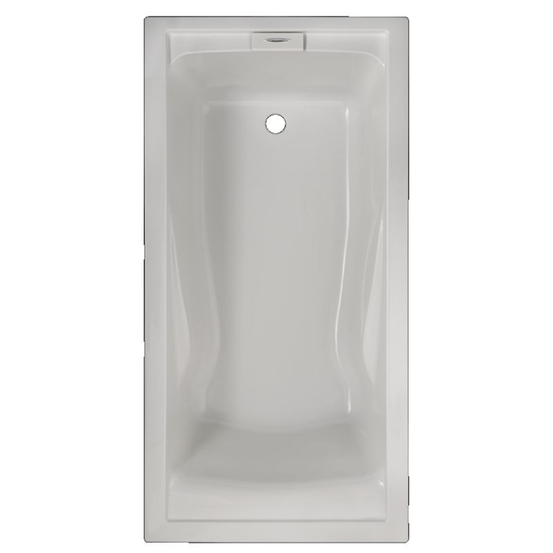 Evolution 72x36" Deep Soak Bathtub in White w/End Drain