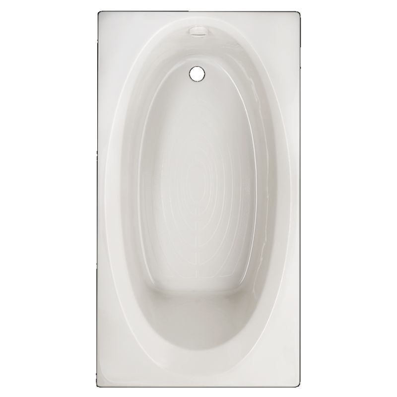 Evolution 66x36" Oval Soaking Bathtub in White w/End Drain