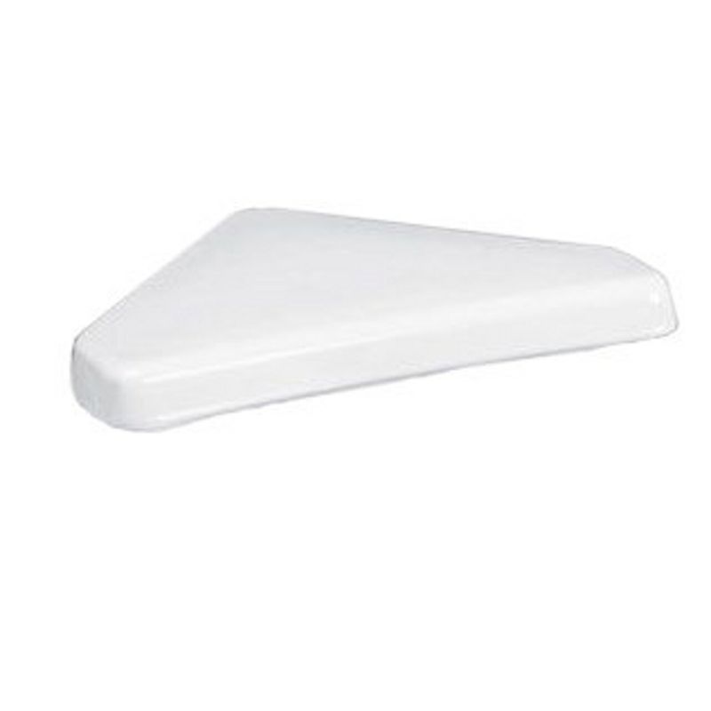 Titan Pro Triangle Toilet Tank Cover Only White