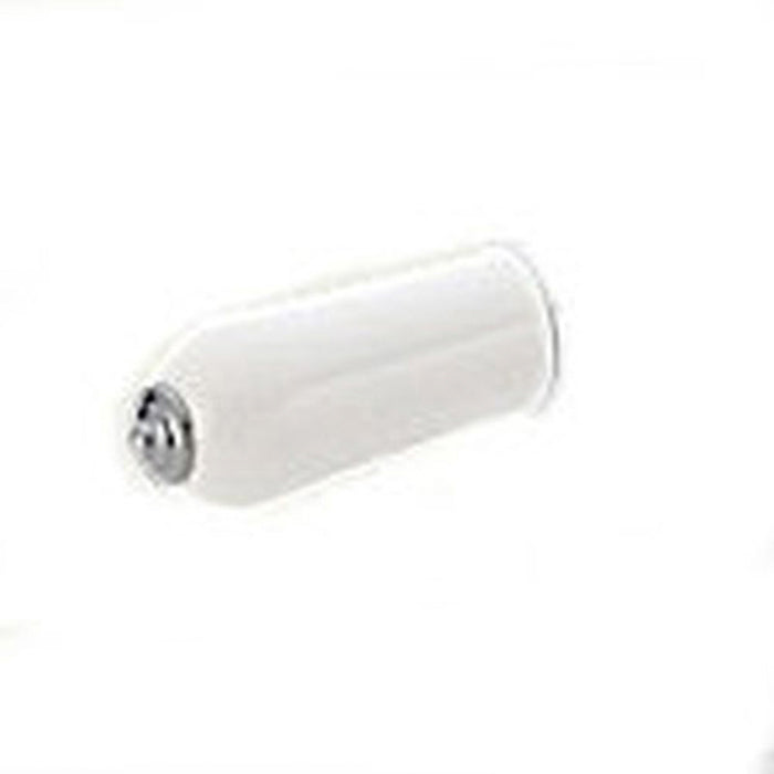 Metal Lever Handle Accent in White