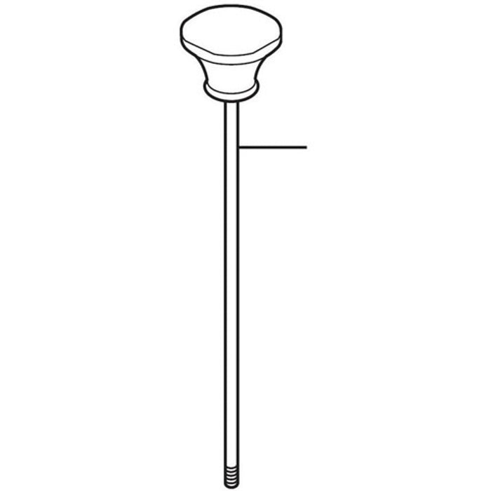 Lockwood Lift Rod Assembly for 4-Hole Roman Tub in Chrome