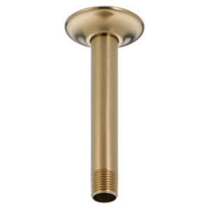 Universal Showering Ceiling Mount Shower Arm & Flange In Champagne Bronze