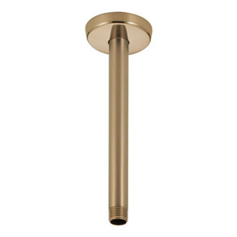 Universal Showering Ceiling Mount Shower Arm & Flange In Champagne Bronze