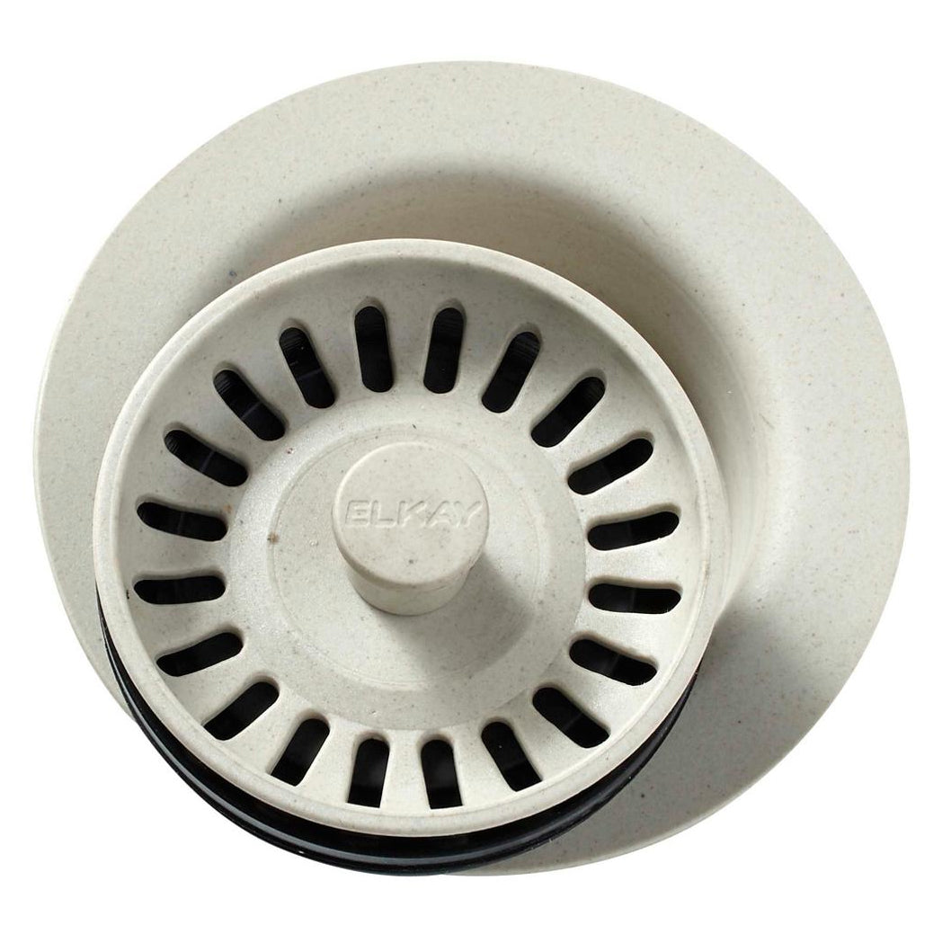Elkay 3-1/2" Disposer Flange w/Strainer & Stopper in Bisque