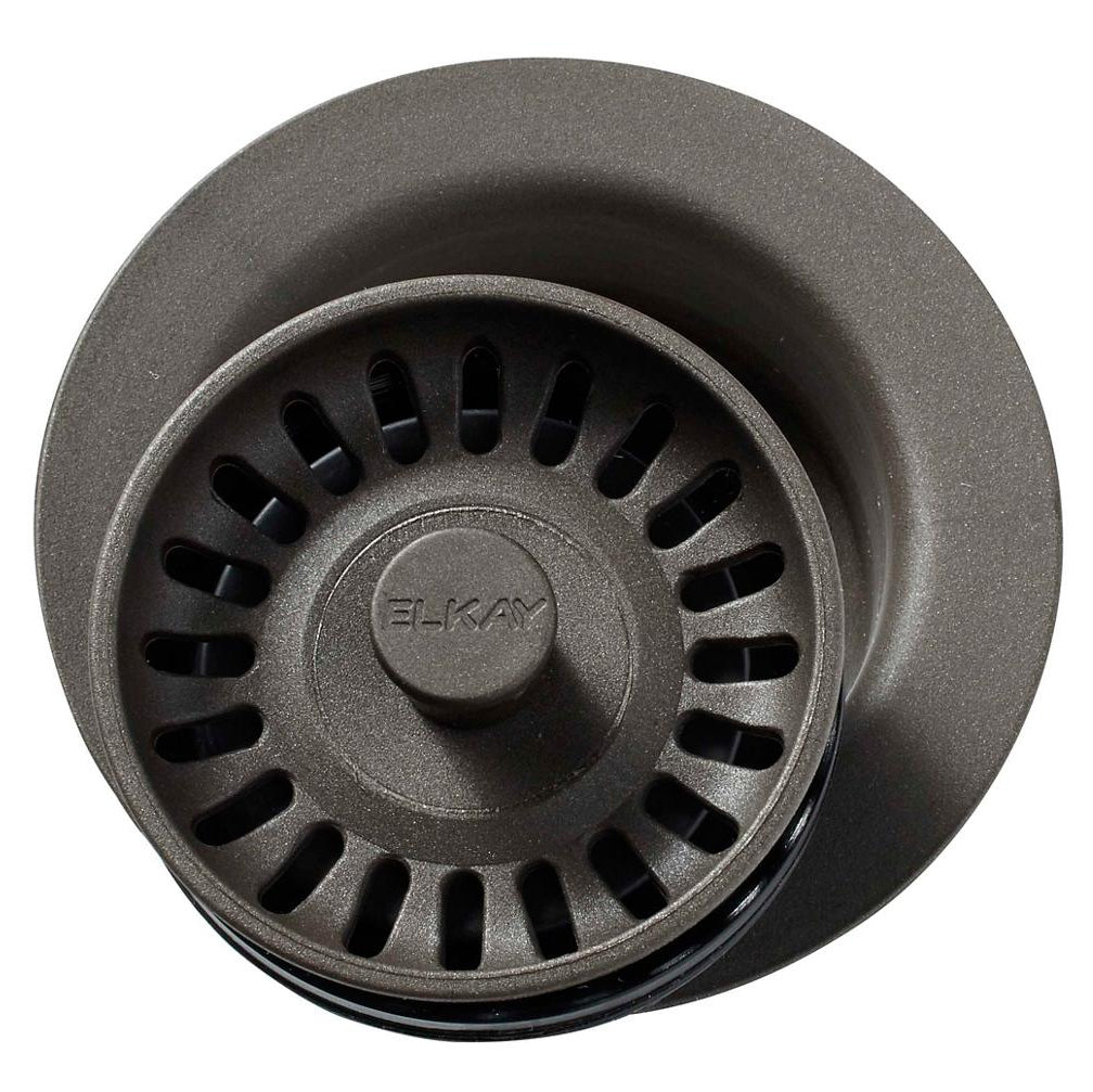 Elkay 3-1/2" Disposer Flange w/Strainer & Stopper in Chestnut