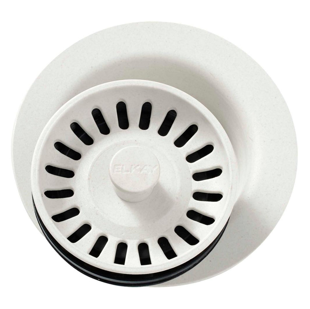 Elkay 3-1/2" Disposer Flange w/Strainer & Stopper in Parchment