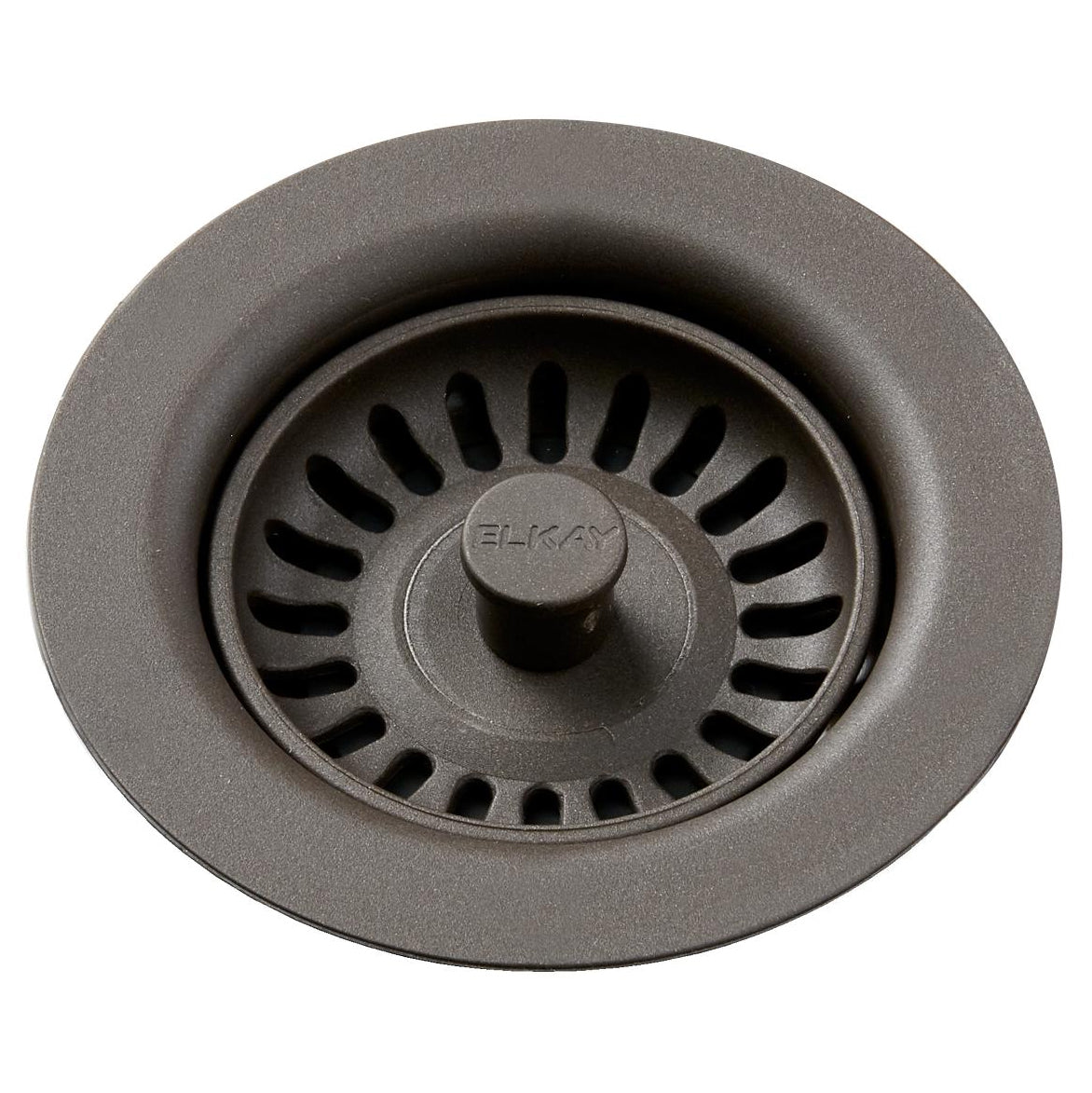Elkay 3-1/2" Drain Fitting w/Strainer & Stopper in Chestnut