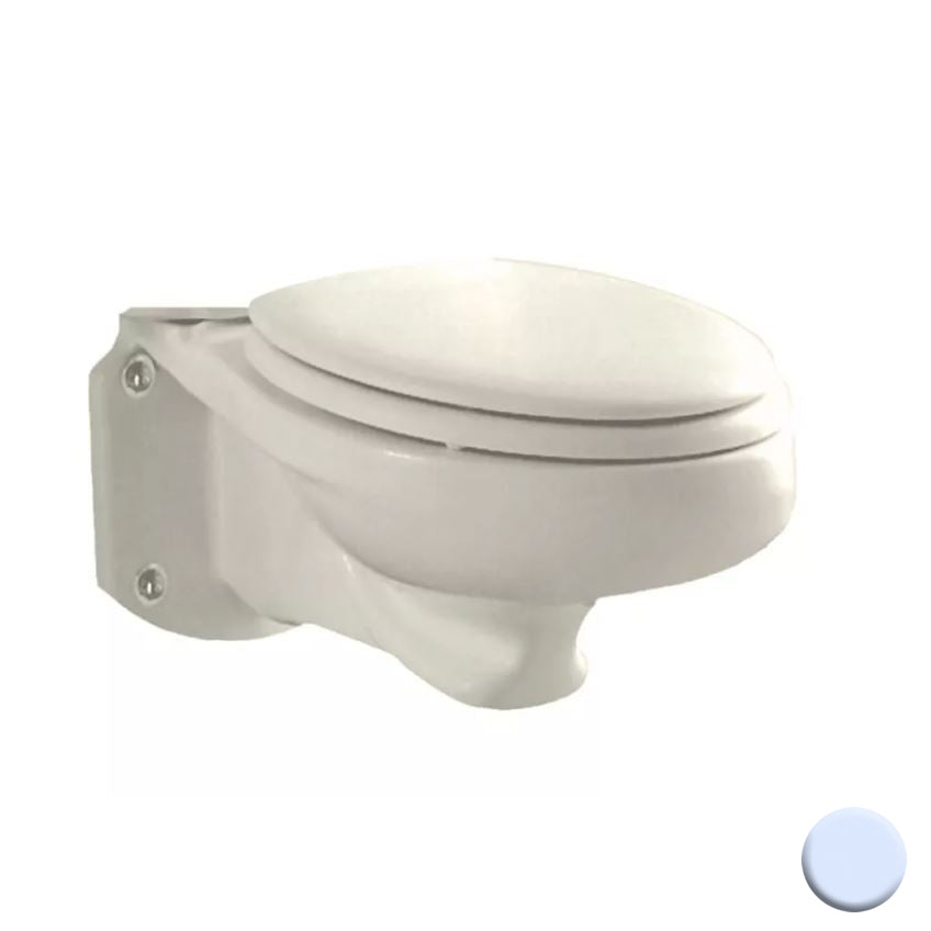 Glenwall Wall Mounted Toilet Bowl Only Elongated Daydream Blue