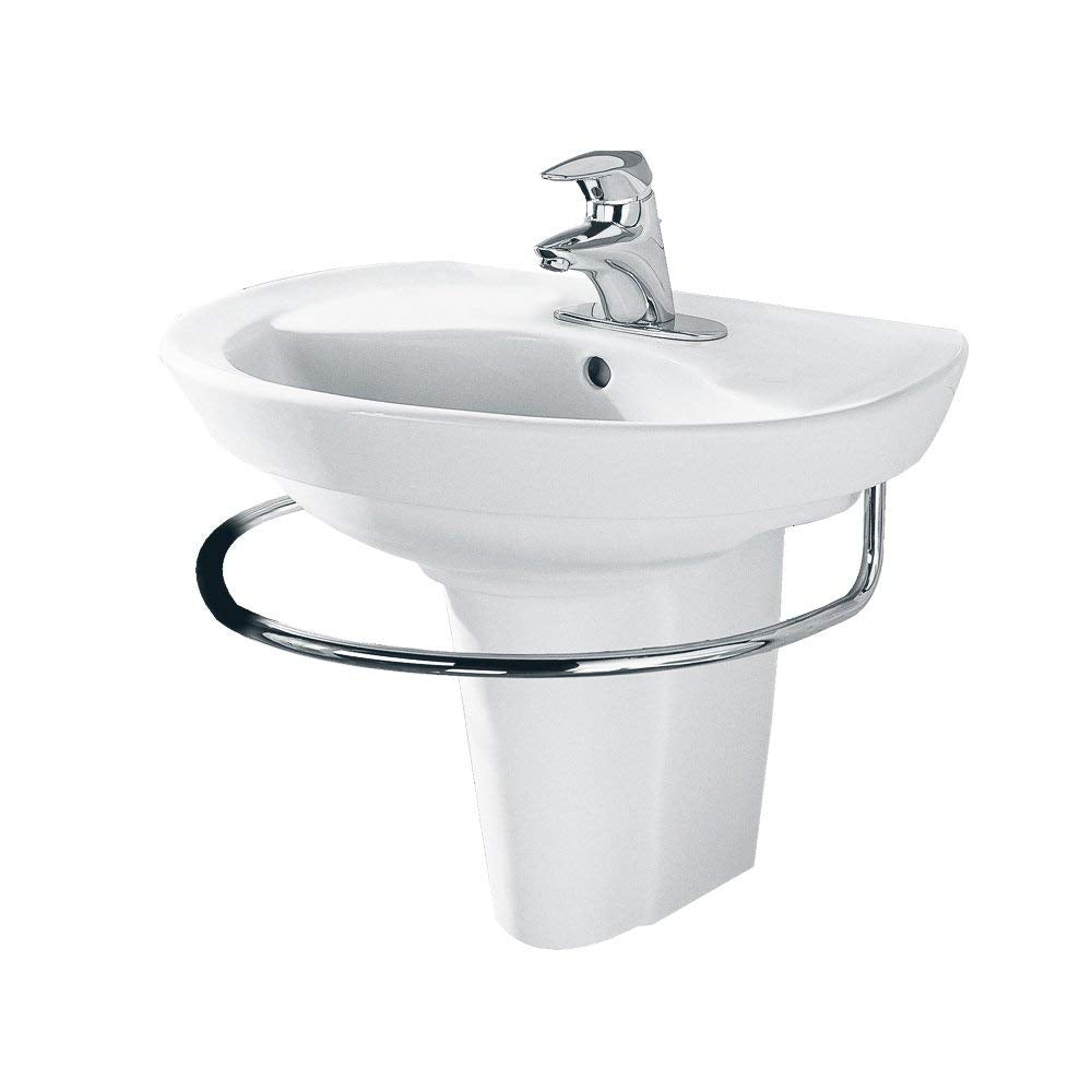 Ravenna 24" Pedestal Towel Bar in Polished Chrome