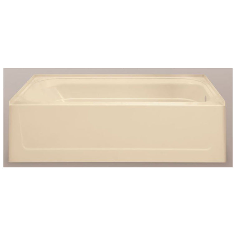 Topaz 60x30x15-3/4" Soaking Bathtub in Bone w/Right Drain