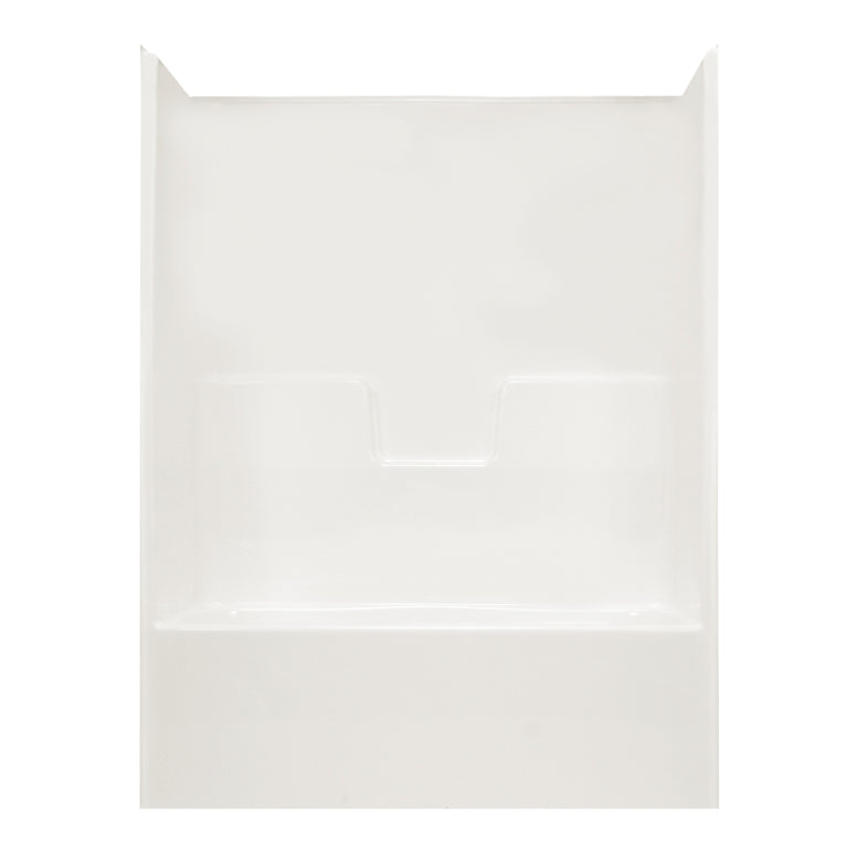 AcrylX Tub & Shower Kit 54x28x72" White Center Drain