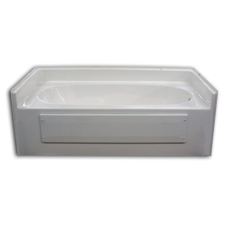 Bathtub 65.75x36x23.75 w/17.5" Apron & Left Drain in White