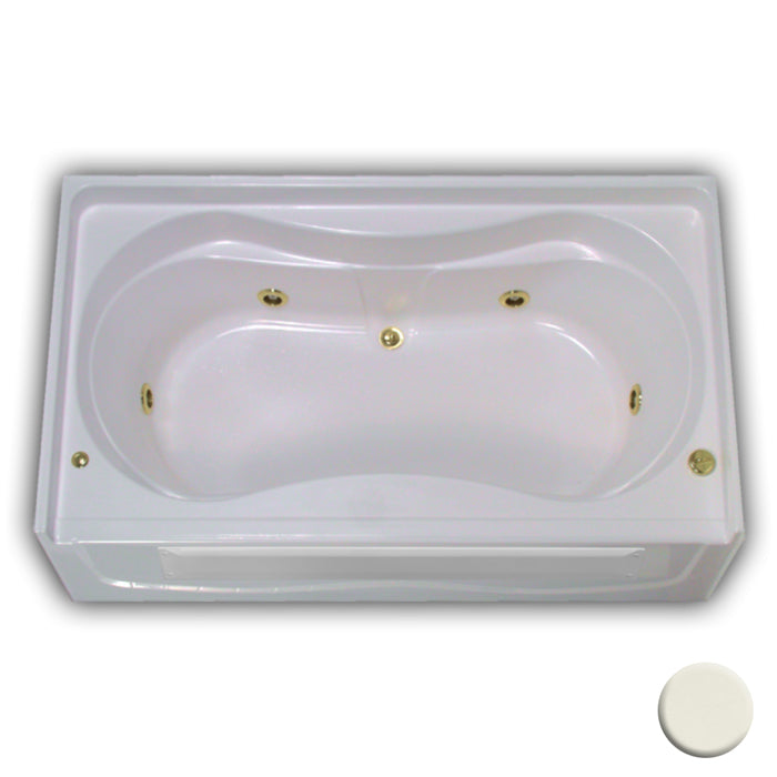 Victoria 72x42x26 Garden Tub w/21" Apron, Center Drn Biscuit