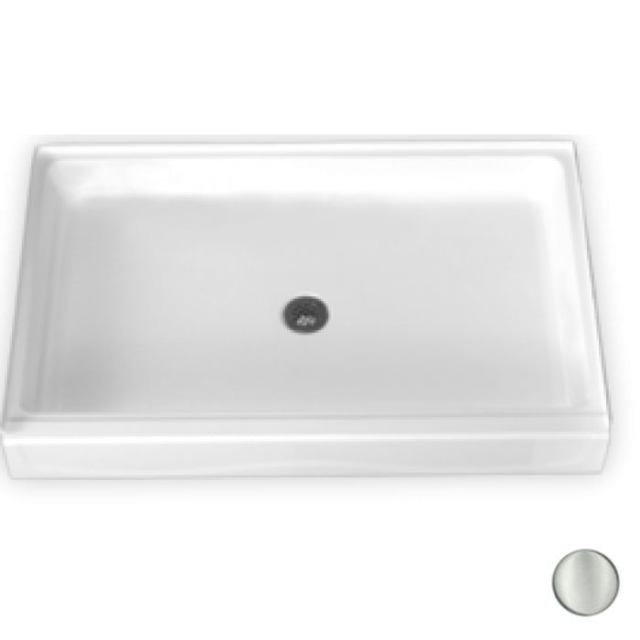 AcrylX 54x35x7" Shower Base w/6" Threshold in Silver