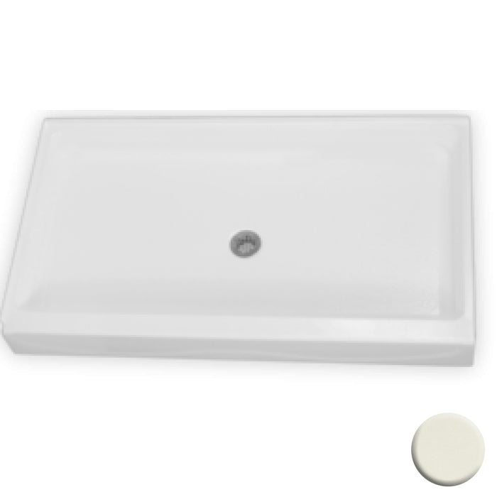 AcrylX 60x34x7" Shower Base w/6" Threshold in Biscuit