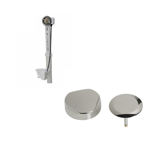 TUB DRAIN CHROME F/23-27" HIGH TUB 150.157.21.1 - BDR20S27-CP