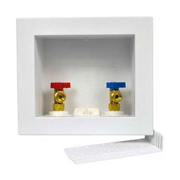 Quadtro Washing Machine Outlet Box White