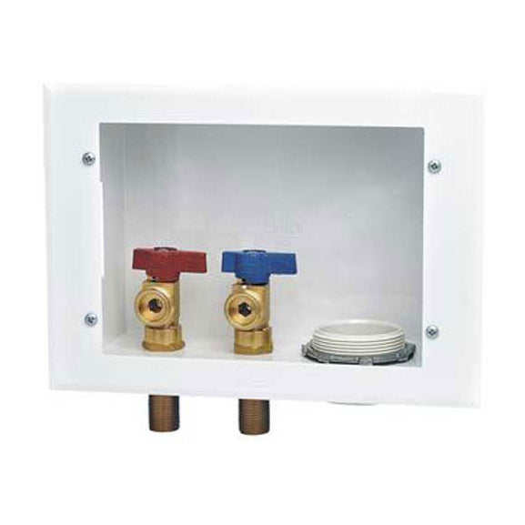 Washing Machine Outlet Box Reversible 20 GA Steel