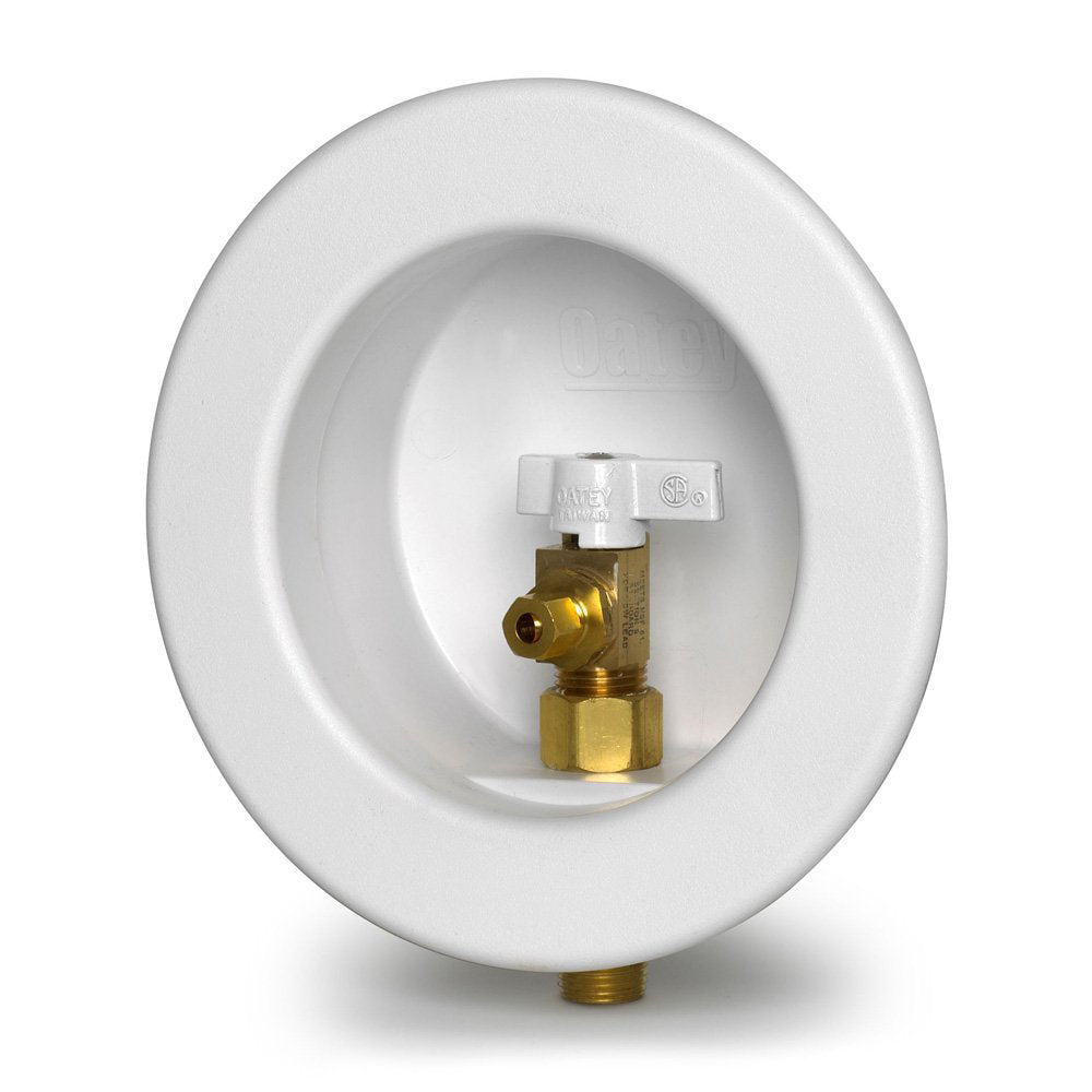 Round Ice Maker Outlet Box Only No Valve Preloaded Nails