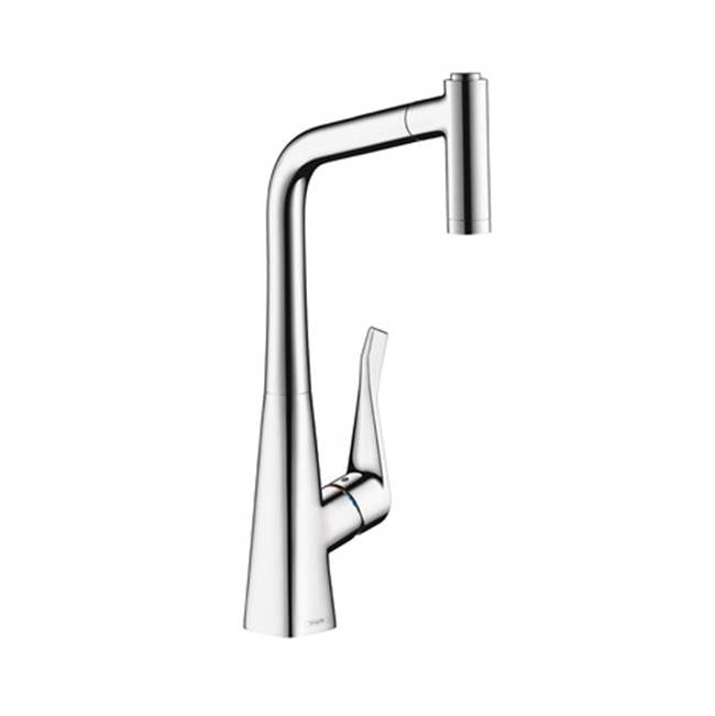 Metris Single Handle Pull-Out Spray Prep Kitchen Faucet Chrome