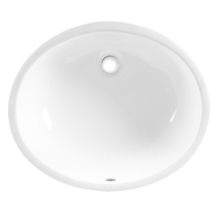 Ovalyn 21-1/2x17-3/8" Undermount Lav Sink in Beige w/Unglazed Rim