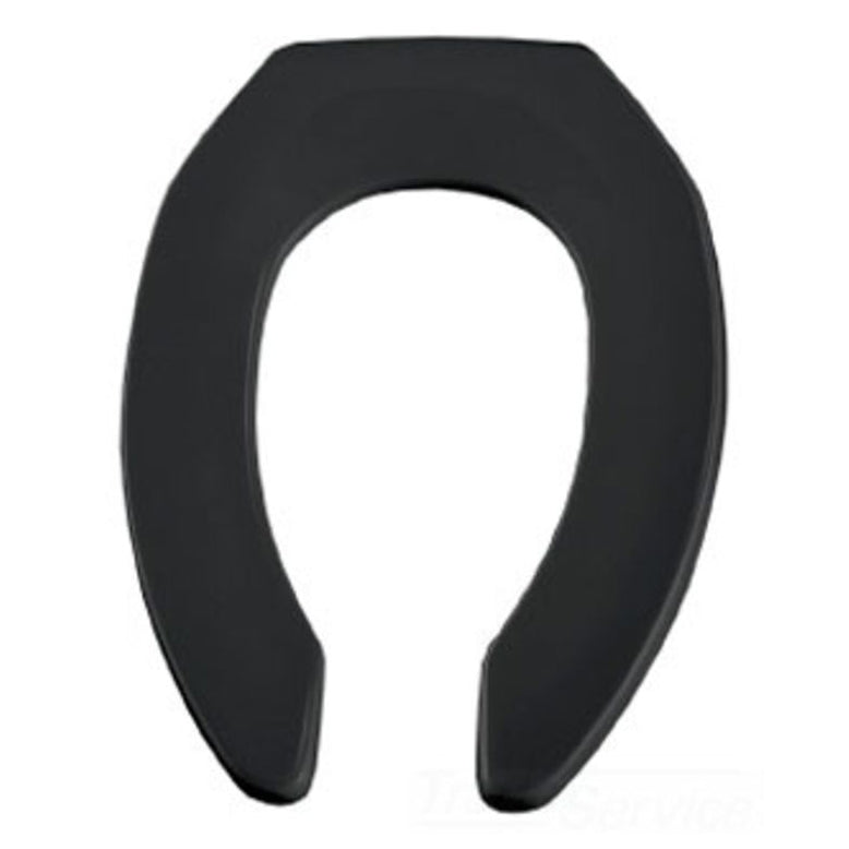 SEAT 10CT-047 BLK ELON OPEN FRONT LESS COVER