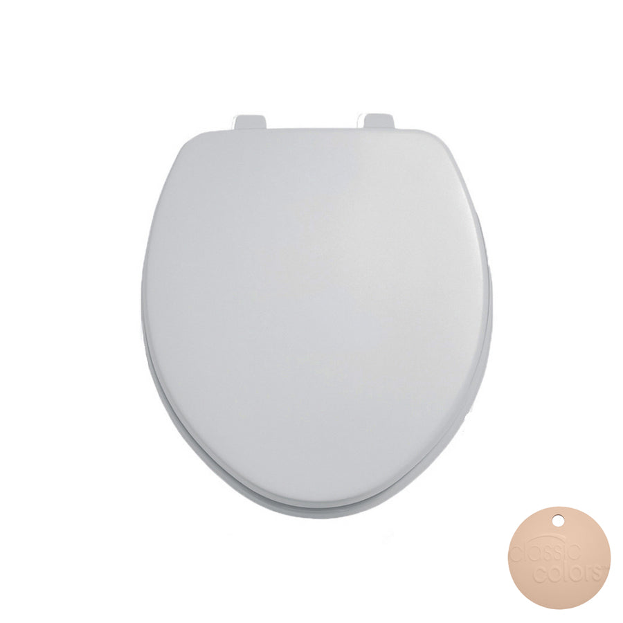 Laurel Round Toilet Seat w/Cover in Candlelyght
