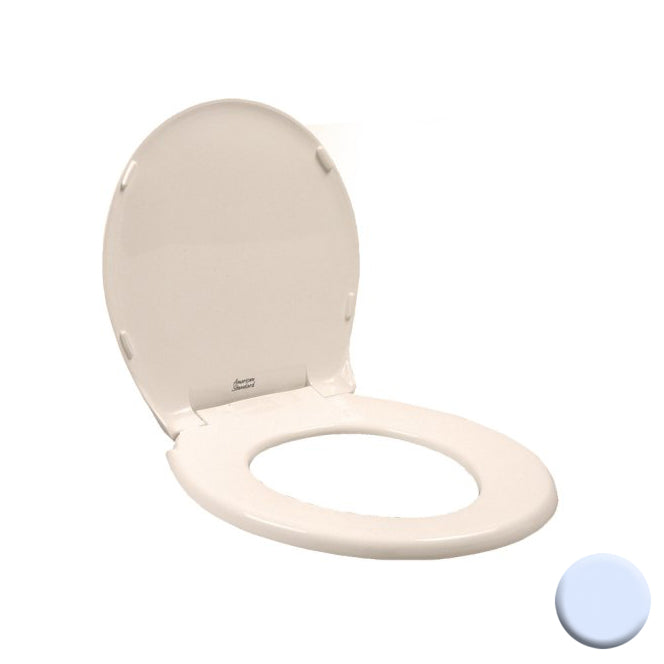 Rise & Shine Round Plastic Toilet Seat/Cover, Daydream Blue