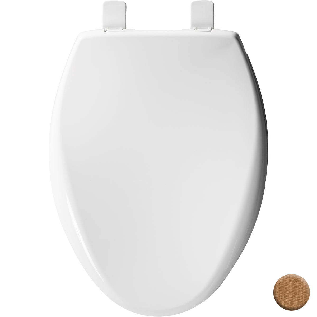 Affinity Almond Elongated Toilet Slow Close Seat w/Cover