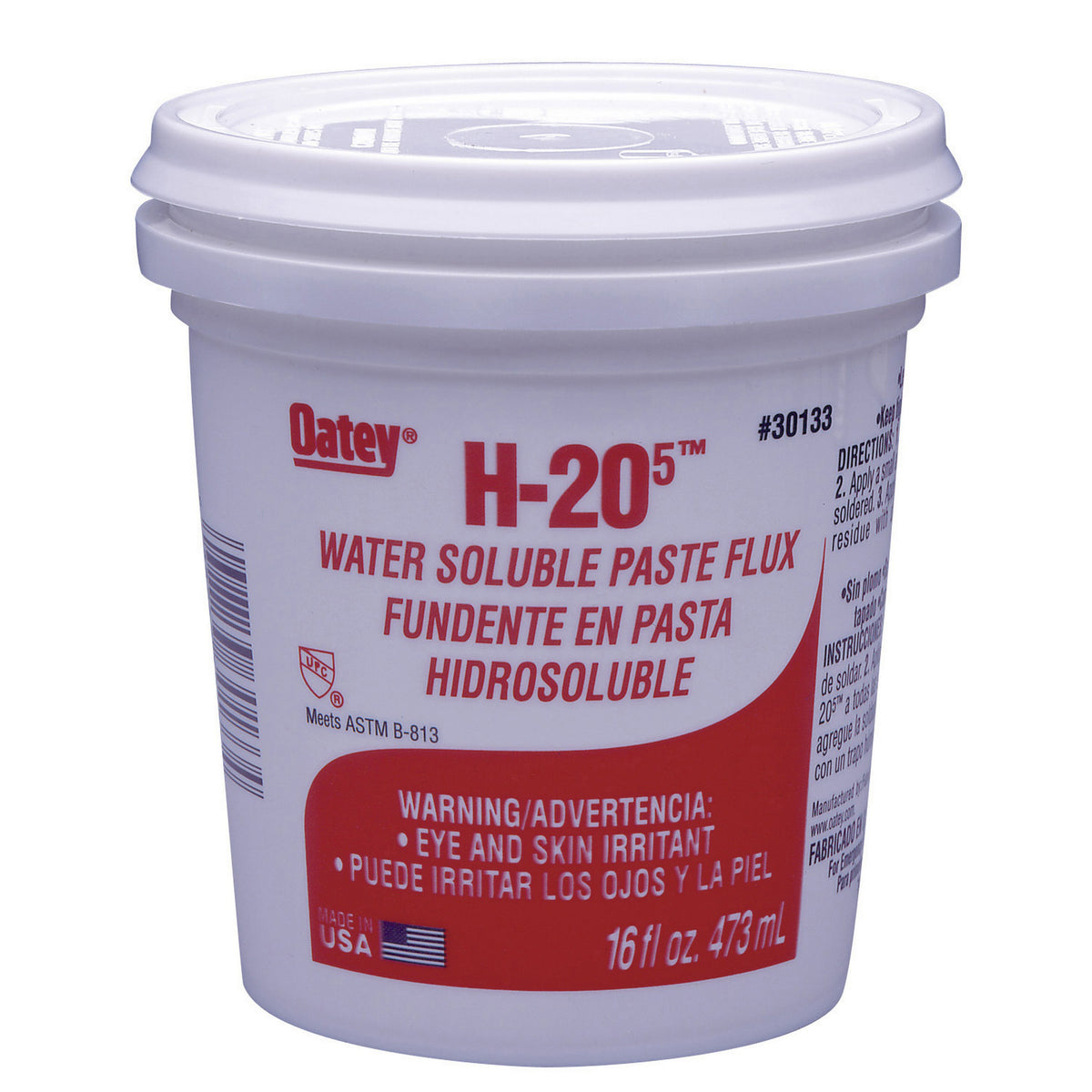 SOLDER FLUX 16 OZ NO. H205 30133 - WATER SOLUBLE PASTE