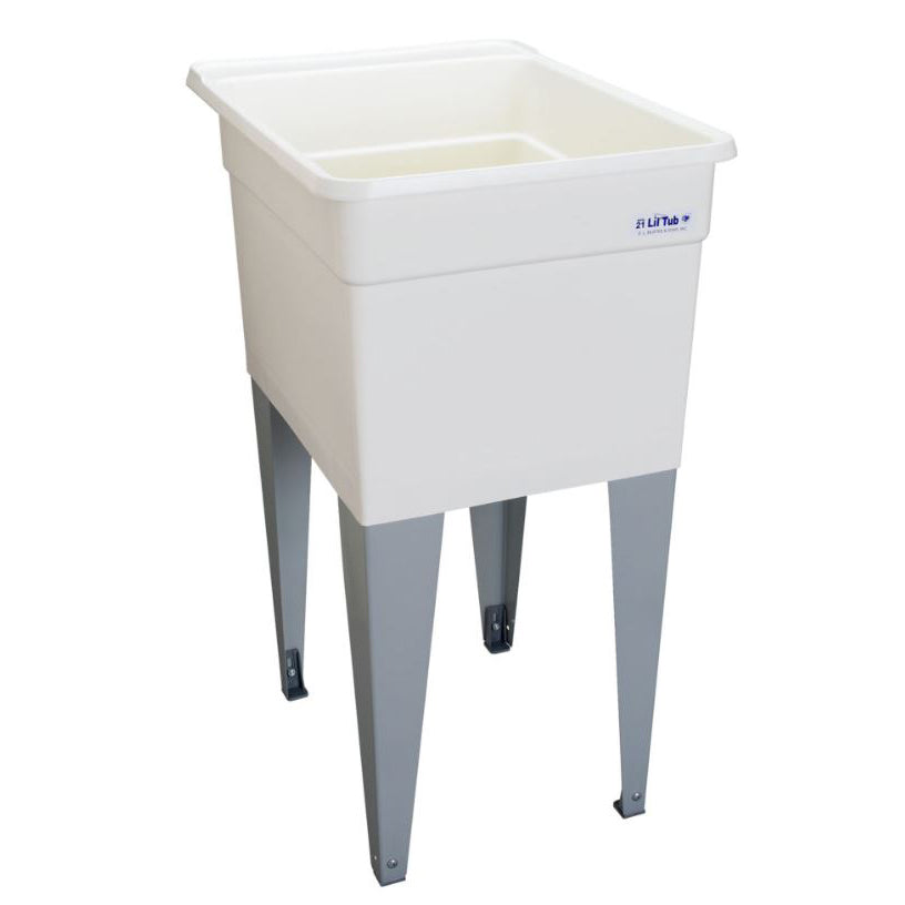 Lil'TUB UTILATUB 18" Floor Mount Laundry Tub in White