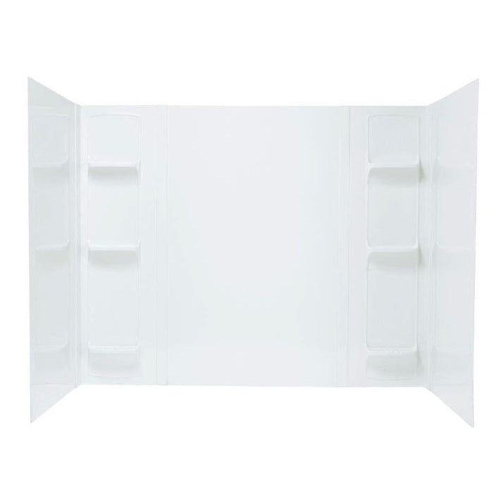 Durawall Premium 5 pc Thermoplastic Bathtub Wall System in White