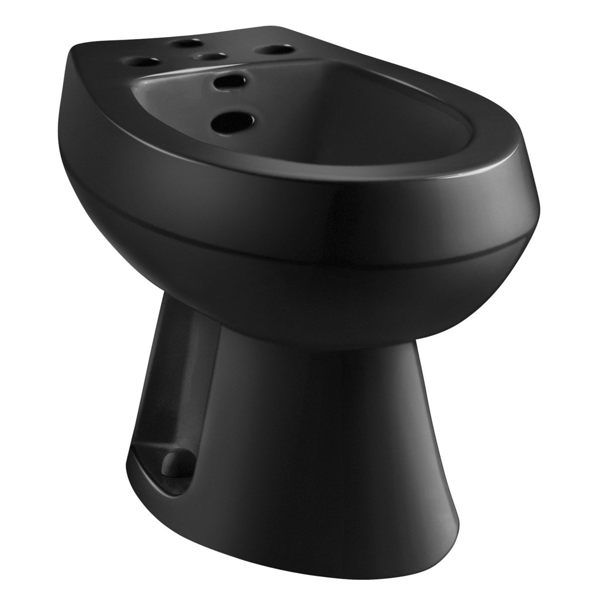 San Tropez Veritcal Spray Bidet w/4 Faucet Holes in Black