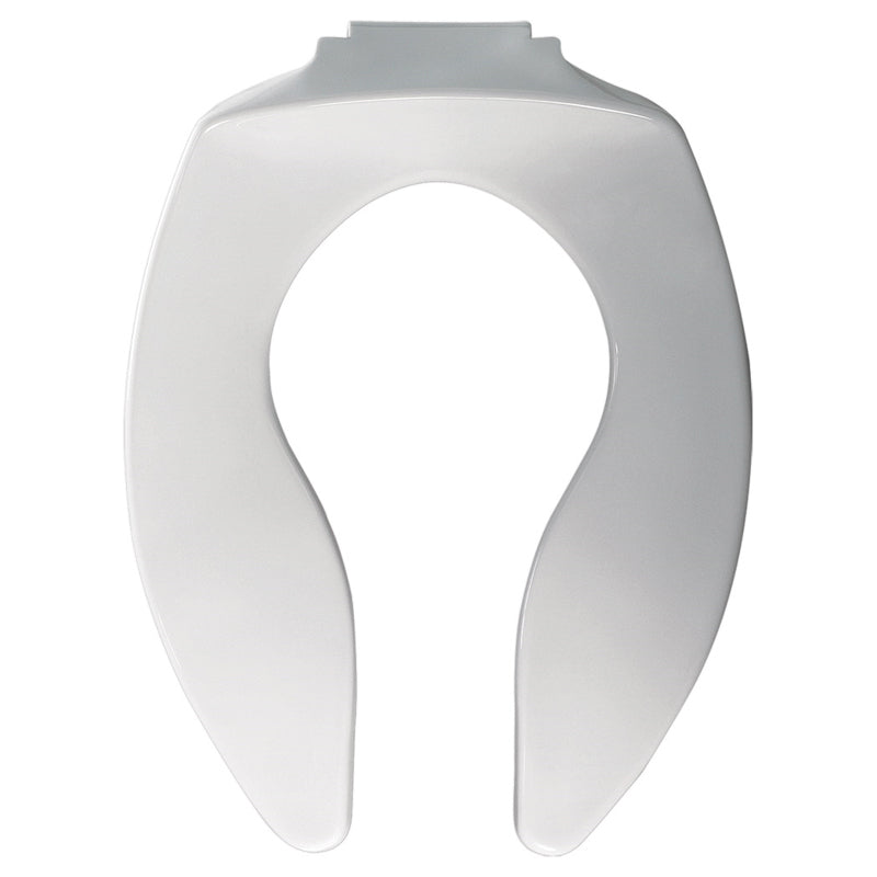 Elongated Extra Heavy Duty Toilet Seat w/No Cover in White