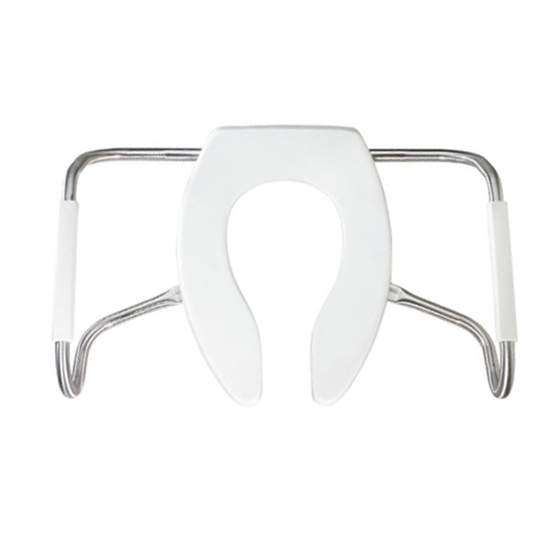 Medic-Aid Heavy Duty Plastic Toilet Seat & Side Arms White