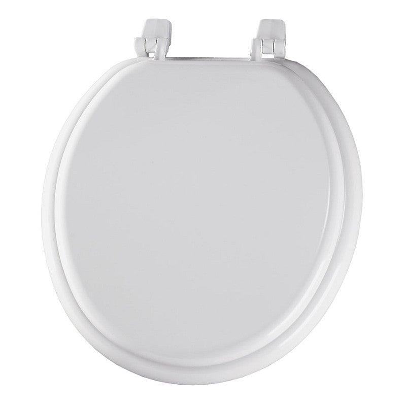 SEAT 400TTA-000 WHT RND WOOD CLOSED FRONT W/COVER