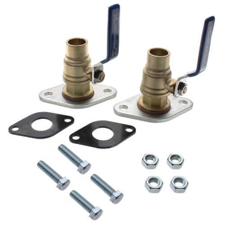 Flange Set w/Isolation Valve Dielectric 1" Sweat Bronze #96806136