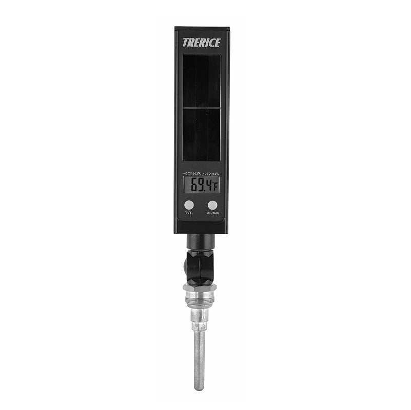 THERMOMETER 7" SX9140305 DIGITAL SOLAR POWERED