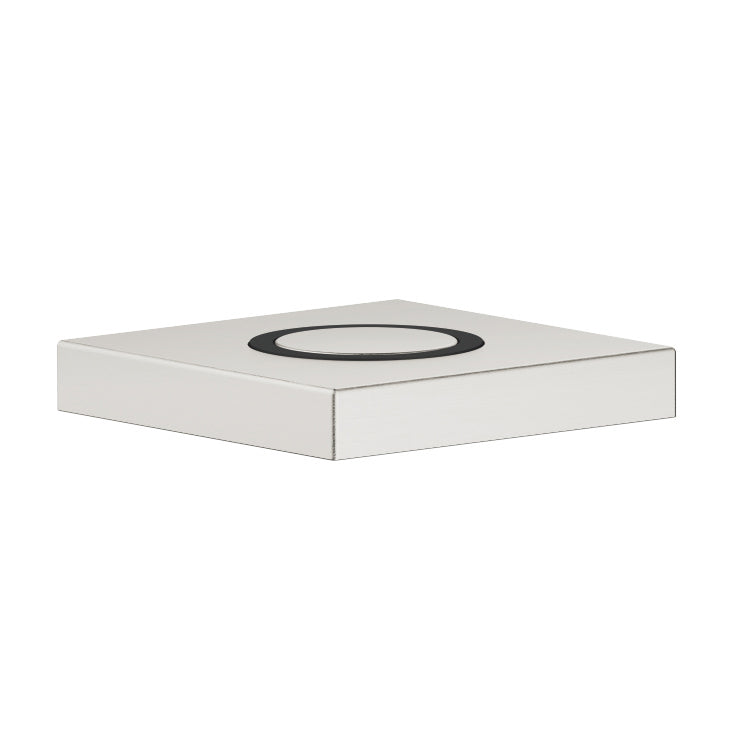 Synch Square Garbage Disposal Air Switch Trim in Matte Platinum