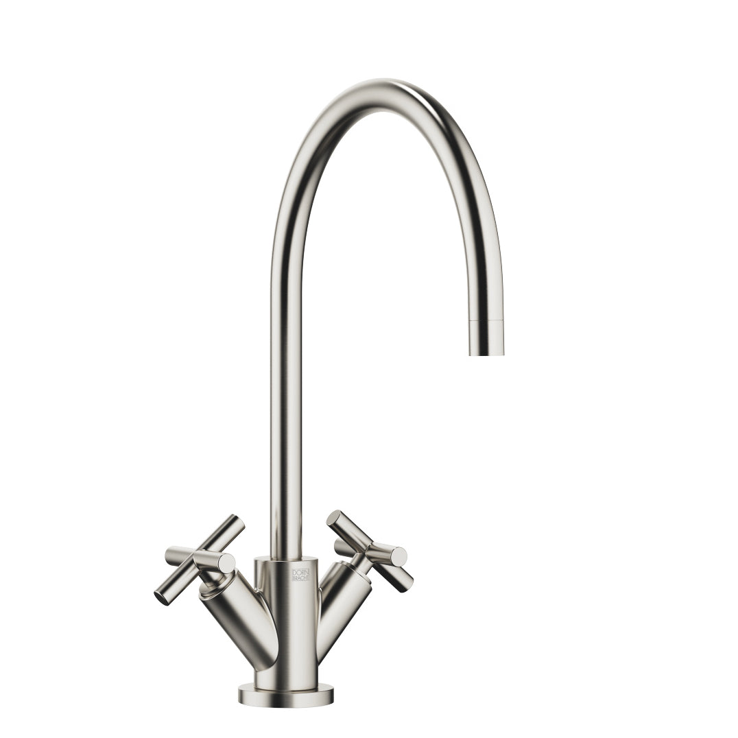 Tara Single Hole Kitchen Faucet in Matte Platinum