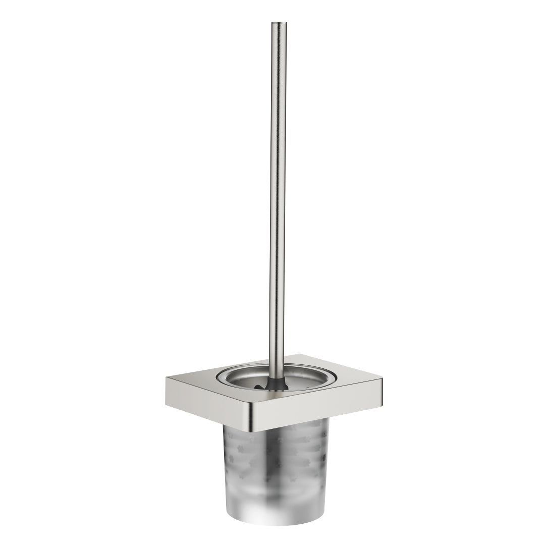 Lulu Toilet Brush Set Wall-Mounted in Platinum Matte